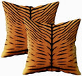 TOMWISH Tiger Stripe Texture Print Throw Pillow Covers 24x24 in Set of 2 by HOMEDECOR