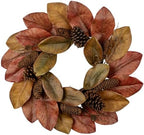 Briful 20 Inch Fall Magnolia Wreath for Front Door by Briful