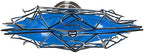 Kurt Adler Ul 10 Light LED Silver and Blue Hanukkah Star Shimmer Treetop - Image 6
