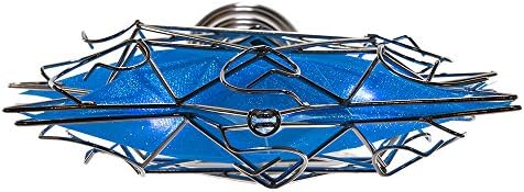 Kurt Adler Ul 10 Light LED Silver and Blue Hanukkah Star Shimmer Treetop - Image 6
