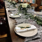 10 Pcs White Lace Table Runner 14 x 120 Inch Embroidered Boho Table Runner for Wedding Party Bridal Shower Decorations Vintage Rustic Table Runners - Image 6