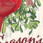 28 x 12.5 | Traditional Merry Christmas Everlasting Impressions Textile Décor Garden Flag (Mistletoe and Cardinal) - Image 6