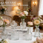 Petal Petite Small Clear Glass Bud Vase Set of 36 for Wedding Centerpieces - Image 5