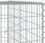 vidaXL Gabion Basket with Cover 413.4"x39.4"x78.7" Galvanized Iron - Image 4