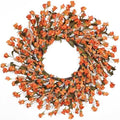 24in Fall Wreaths for Front Door Handcrafted Paper Flower Wreath by CHEAWRTZ