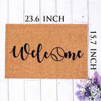 Funny Coir Doormats Baseball Lover Welcome Front Door Porch Garage Decor Doormat For The Entrance Way Outside Personalized Rugs with Heavy-Duty PVC Backing Non Slip Outdoor Mat 23.6 x 15.7 inch - Image 5