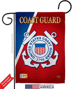 Breeze Decor FK108056-BO Coast Guard Americana Military Decorative Vertical Flags Kit, House & Garden Set w/Flagpole, Multi-Color - Image 4