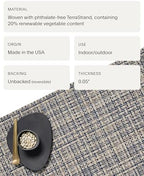 Chilewich Basketweave Placemats, Woven Rectangle Placemats Set of 4 - Image 4