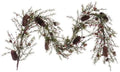 Vickerman 5' Green Artificial Leaf Garland. by Unknown