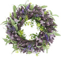 26'' Wreath for Front Door, Spring Purple Wreaths for Outdoor Indoor Decor by ArtificialPlants