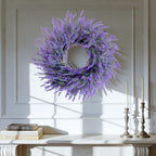 24" Lavender & Eucalyptus Wreath for Front Door,Outside Wreaths - Image 4