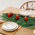 4 Pack Christmas Norfolk Pine Garlands 6FT, Real Touch Greenery - Image 2