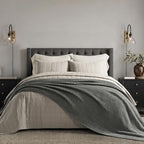 EVERGRACEHOME Chunky Chenille Knit Throw Blanket, 108x92, Charcoal Gray by EVERGRACE