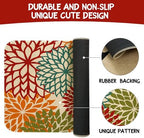 Boho Kitchen Mat Set of 2,Tropics Botanical Floral Kitchen Rugs and Mats Non Skid Washable,Bohemia Farmhouse Runner Rugs with Rubber Backing for Kitchen Decor Accessories (17"x47"+17"x30") - Image 7