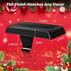 Stocking Holders for Mantle Set of 6, Metal Christmas Stocking Holder, Weighted Stocking Hangers with Non-Slip Protective Pad, Mantle Garland Hanger for TV Stand | Staircase | Dresser - Image 3
