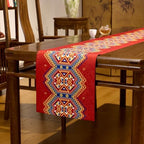 Mexican Table Runner for Thanksgiving Fall Christmas Home Decor 118 Inches Long Chinese Tea Cloth Home Decor Farmhouse Rustic Table Decoration for Living Roomcamino De Mesa De Otoño - Image 3
