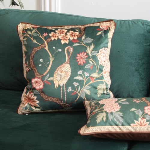 ISAENNE Designer French Velvet Throw Pillow Cover,Set of 2,22"x22"-Mitchell - Image 3