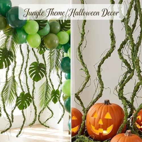 118"Green L Bendable Grapevines Garland Faux Tree Branch Wall Hanging Decor - Image 2