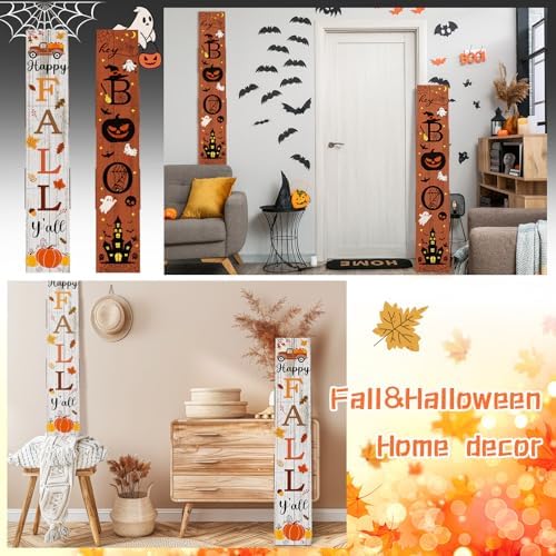 47" Fall Porch Sign Double Side Halloween Boo Porch Outdoor Decor - Image 6