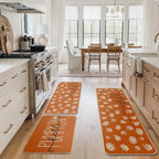 Artoid Mode Orange Fall Kitchen Mats Set of 3-24"x35"+24"x59"+24"x72" - Image 5