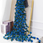 BLEUM CADE 12Pcs 16.4Ft Fake Flower Garland Artificial Rose Vines - Image 4