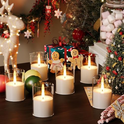 12Pack Flameless LED Candles, Remote & Timer, Battery Powered, Clear, 2"x3" - Image 4
