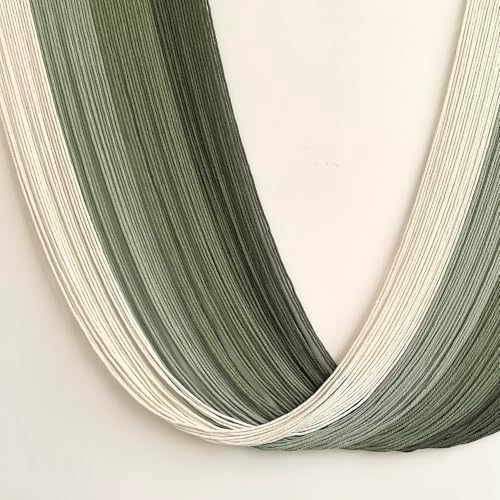 Achart Large Macrame Wall Hanging Dip Dyed Yarn Tapestry Ombre Yarn - Image 4