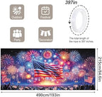 7x16FT Independence Day Garage Door Banner Eagle American Flag Garage Door Cover Decoration for Patriots Party (USA Flag, 7 * 16) - Image 4