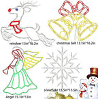 TRWYMZ Christmas Decorations - 16" Christmas Window Silhouette Lights - Image 2
