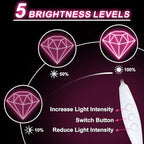 Pink Diamond Neon Sign for Bedroom Wedding Bar Romantic Glam Wall Decor - Image 4