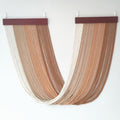 Tie-Dye Macrame Wall Hanging Large 46" Wx36 L Dip Dye Yarn Tapestry Home Boho Wall Decor Ombre Art Headboard Bedroom Living Room Apartment,Brown by FZHLR