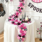 Pink Halloween Garland, Ghost Garland for Mantel, Farmhouse Halloween Decor - Image 6
