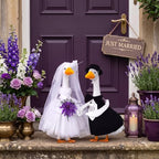 Abbylike 2 Set Wedding Porch Goose Outfits Bride and Groom - Image 2