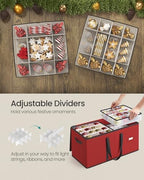 SONGMICS Christmas Ornament Storage Boxes, Set of 2, with 3-Inch 256 Slots - Image 5