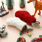 Geyoga 24 Pieces Mini Christmas Knit Stockings 6 Inch Cable Knitted Stockings Bulk Xmas Hanging Ornament Decoration for Christmas Tree Fireplace Holiday Party Favor (Red, White) - Image 4