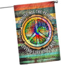 FLAGWIX Peace Sign Hippie Flags, Peace Flag, House Flag (29.5'' x 39.5'') by FLAGWIXLLC