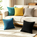 CaliTime Decorative Couch Throw Pillow Covers 26 X 26 Inches Ocean Blue - Image 5