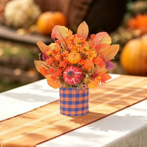 2PCS 11in Fall Centerpieces for Tables Thanksgiving Fireplace Decorations - Image 5
