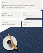 Chilewich Bamboo Placemats Set of 4, Round Woven Placemats - Image 4