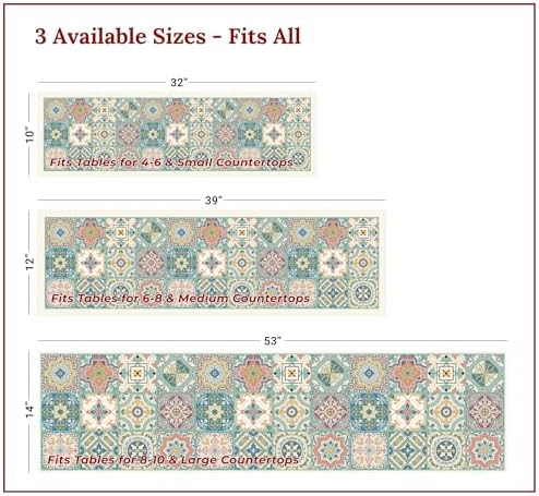 Heat Resistant Table Runner, 39 x 12 Inch - Venetian Beauty Design - Image 4