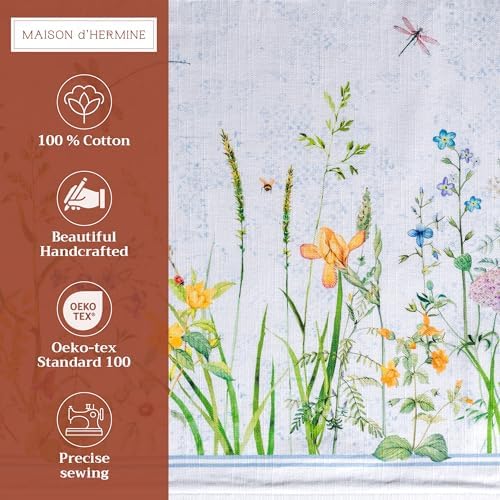 Maison d' Hermine Placemats Set of 4 Reusable 100% Cotton (13"x19") - Image 2