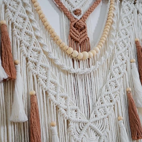 Large Macrame Wall Hanging Boho Woven Tapestry Chic Home Art Wall Decor - Image 6