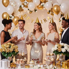Auihiay 104PCS Gold Rose Artificial Flowers, Fake Roses - Image 7