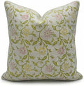 Decorative Pillow Cover French Country Pillow Cover Cottage Decor Floral Block Print, Farmhouse Decorative Cushion Cover, Spring Pillow Cover Line and Loop (Multicolor) by LineandLoop
