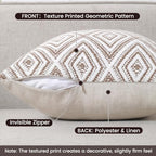 HPUK Throw Pillow Covers 18x18, Set of 4, Chocolate Couch Pillow Covers - Image 2