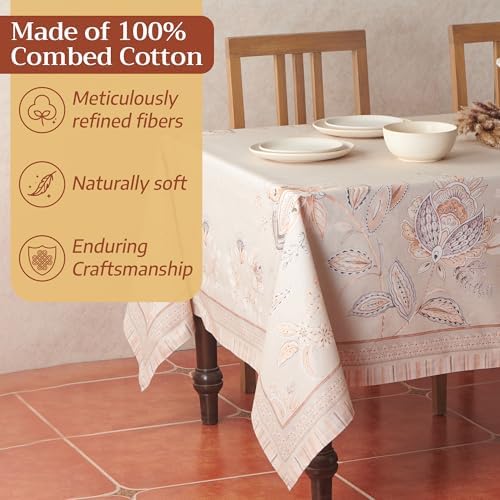 Maison d' Hermine Table Cloth Rectangle Table 100% Combed Cotton 70"x90" - Image 4