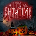 It's Showtime Neon Sign, Red Halloween LED Wall Decor Light 16.5x11.4 Inch by Unknown