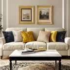 MIULEE Velvet Euro Sham Throw Pillow Covers Black 24x24 inch Set of 2 - Image 3
