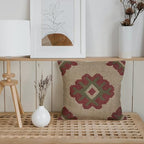 Trade Star Square 70% Jute 30% Wool Kilim Cushion Cover for Home Decor - Image 6