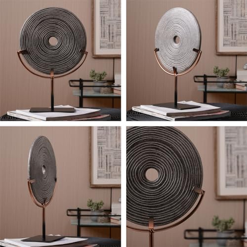 HAUCOZE Modern Home Decor Abstract Sculpture Table Centerpiece Art 13.4inch - Image 2